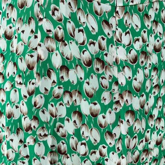 Anthropologie Moulinette Soeurs silk dress tulip floral print women’s size 6 - Picture 16 of 16